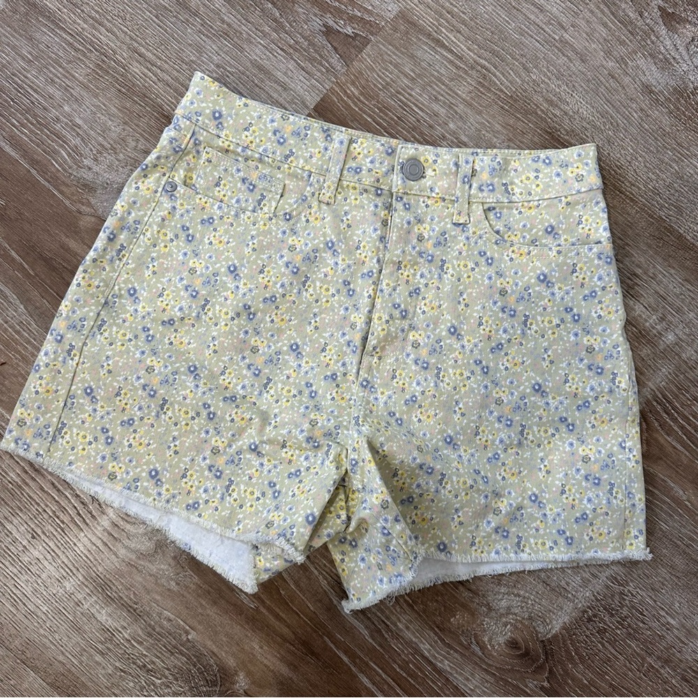 LC Lauren Conrad Floral DenimJean Shorts
